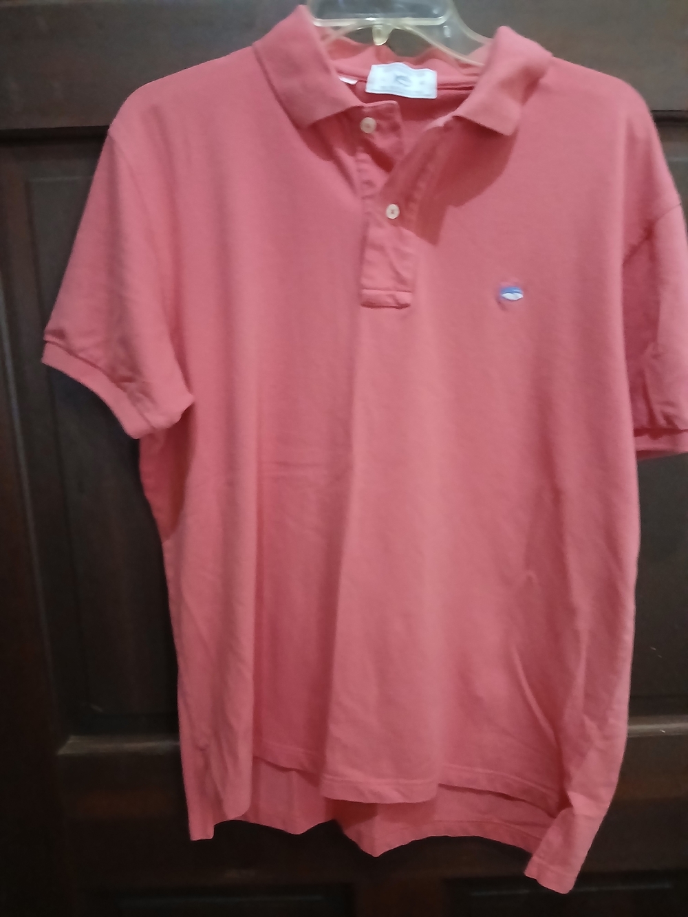 Men's Southern Tide Coral Polo Shirt - Classic Short Sleeve Size L